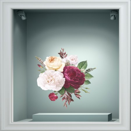 Αυτοκόλλητο βιτρίνας - Άνοιξη - Λουλούδια 65